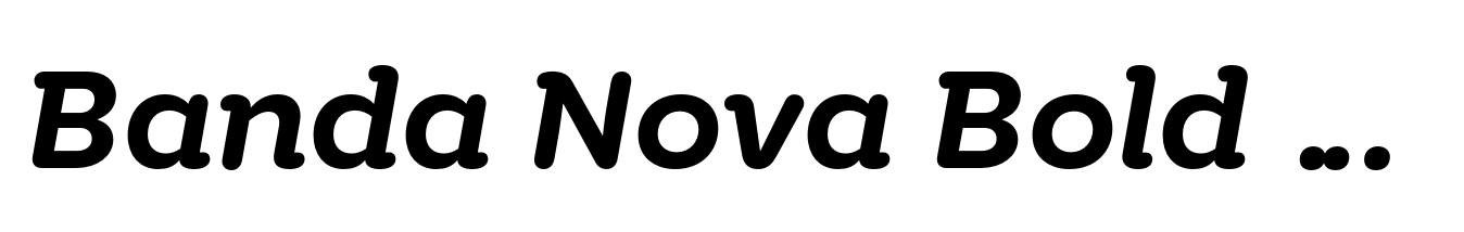 Banda Nova Bold Italic